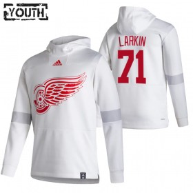 Barn Detroit Red Wings dylan larkin 71 2020-21 Reverse Retro Pullover Hooded Sweatshirt
